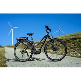 Dámsky trekingový elektrobicykel Kross Trans Hybrid 5.0 28" - model 2020 - Black / Graphite Matte
