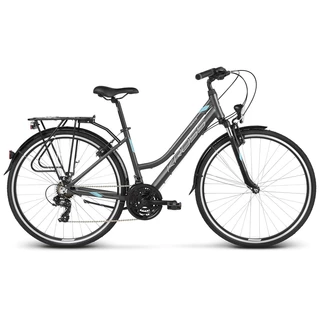 Kross Trans 1.0 28" Damen Trekking Fahrrad - Modell 2020 - weiß-schwarz - graphit/blau/weiss