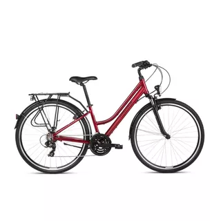 Dámsky trekingový bicykel Kross Trans 1.0 28" SR - model 2022 - biela/šedá