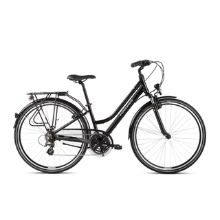 Dámsky trekingový bicykel Kross Trans 2.0 28" SR - model 2021 - čierna/šedá