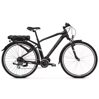 Trekingové elektrokolo Kross Trans Hybrid 2.0 28" - model 2019 - S (17") - Black / Blue / Silver Matte