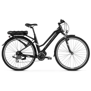 Dámské trekingové elektrokolo Kross Trans Hybrid 2.0 28" - model 2019 - Black / Silver Glossy - Black / Silver Glossy