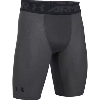 Pánské kompresní boxerky Under Armour HG Armour 2.0 Long Short - Carbon Heather/Black