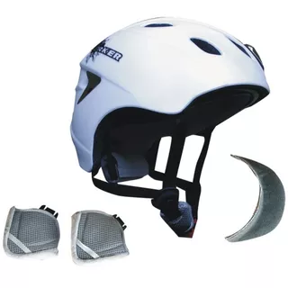 Kask narciarski WORKER Trentino - Biała z  logo