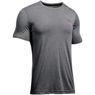 Pánske tričko Under Armour Threadborne Fitted SS - XS - Gray/Orange