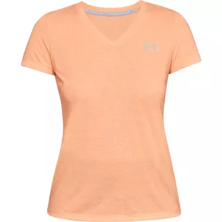 Dámske tričko Under Armour Threadborne Train SSV Twist - L - Peach Horizon /  / Ghost Gray