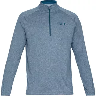 Pánske tričko Under Armour Tech 2.0 1/2 Zip - Black /  / Charcoal