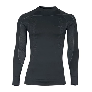 Pánske thermo tričko Brubeck THERMO s dlhým rukávom - čierna - čierna