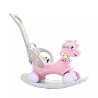 Rocking Horse/Balance Bike 4-in-1 inSPORTline Tumbelino - Pink