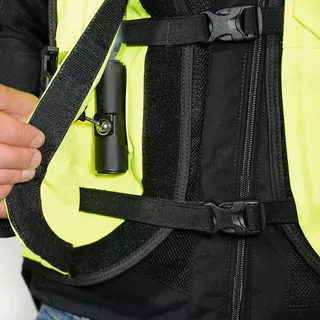 Airbagová vesta Helite Turtle 2 HiVis rozšířená, mechanická s trhačkou - L