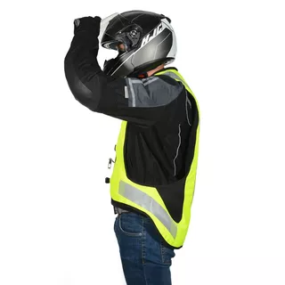 Airbagová vesta Helite Turtle 2 HiVis rozšířená, mechanická s trhačkou - L