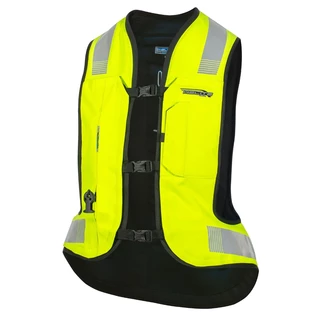 Airbagová vesta Helite Turtle 2 HiVis rozšířená, mechanická s trhačkou - žlutá