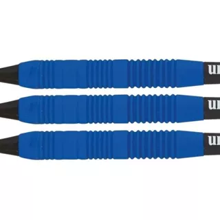 Lotki do darta Unicorn Core Plus Rubberised Brass Blue 3 sztuki