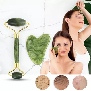 Masážna súprava Face roller a Gua Sha inSPORTline Siarto Set