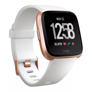 Smart Watch FITBIT Versa White Band/Rose Gold Case