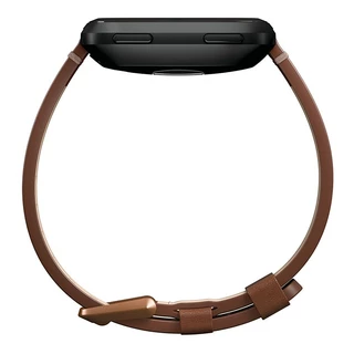 Replacement Smart Watch Band Fitbit Versa Leather Cognac