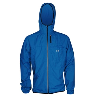 Pánska športová bunda s kapucňou Newline Imotion Wind Hoodie - svetlo modrá - modro-čierna