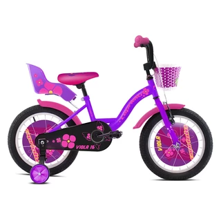 Rower dziecięcy Capriolo Viola 16" - model 2020 - Różowy - Fioletowy