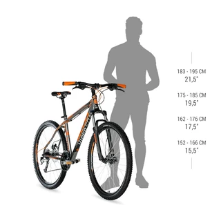 Horský bicykel KELLYS VIPER 50 27,5" - model 2018 - Black-Orange Neon