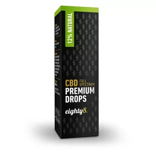 CBD kvapky Eighty8 Natural 12 %