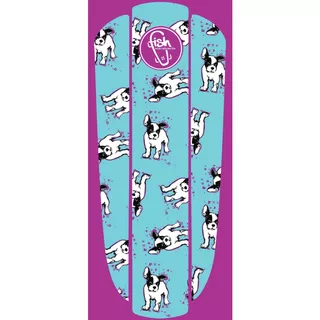 Penny Board Sticker Fish Classic 22” - Purple Puppy - Green Bulldogs