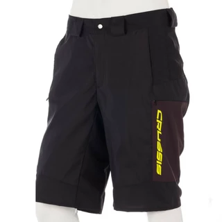 Cycling Shorts Crussis - Black/Fluo Yellow