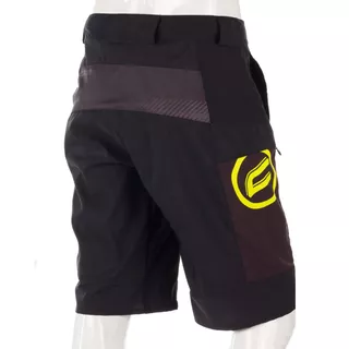 Cycling Shorts Crussis - Black/Fluo Yellow