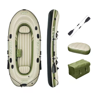 Bestway Schlauchboot-Set "Voyager 500" für 3 Personen 348 x 141 x 48