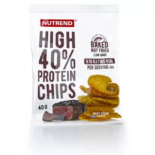 Proteinové chipsy Nutrend High Protein Chips 40g - juicy steak