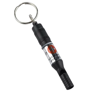 Pohotovostní píšťalka s kapslí Munkees Emergency Whistle - šedá - černá