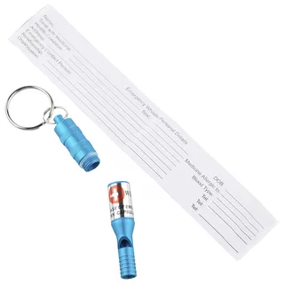 Emergency Whistle with Waterproof Capsule Munkees - Yellow