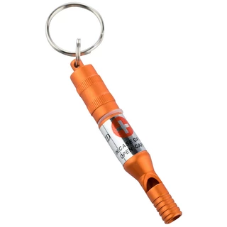 Emergency Whistle with Waterproof Capsule Munkees - Black - Orange