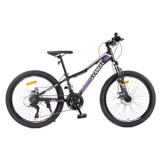 Juniorské kolo Canull XC 241 24" - model 2026 • 137-152 cm - černá/fialová