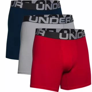 Men’s Boxer Jocks Under Armour Charged Cotton 6in – 3-Pack - Red