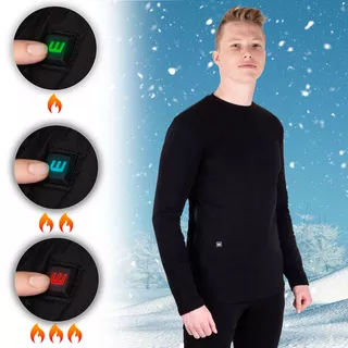 Podgrzewana koszulka męska odzież termoaktywna W-TEC Insulong longsleeve