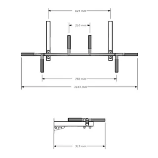 Bordásfal húzódzkodóval BenchK 311B