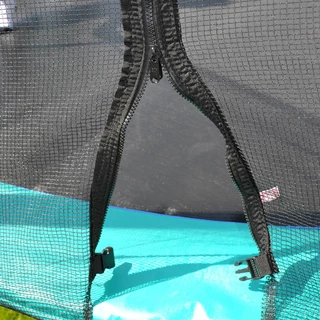 Ochranná sieť na trampolínu inSPORTline 430 cm - na navlečenie 8 tyčí - čierna