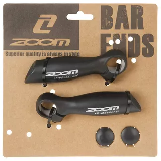 Bullhorn Handlebar Ends ZOOM Ergo Black