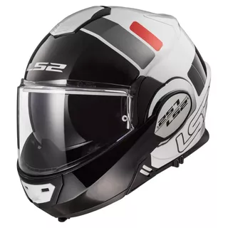 Flip-Up Motorcycle Helmet LS2 FF399 Valiant Lumen / H-V Yellow - Prox White Black Red