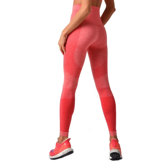 Boco Wear Raspberry Melange Push Up Damen Leggings - rosa