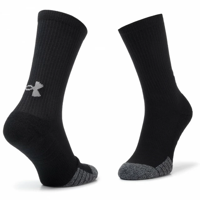 Unisex vysoké ponožky Under Armour Heatgear Crew 3 páry - Black