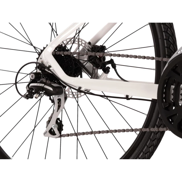 Dámsky crossový bicykel Kross Evado 3.0 K 28" - model 2023 - tyrkysová/strieborná
