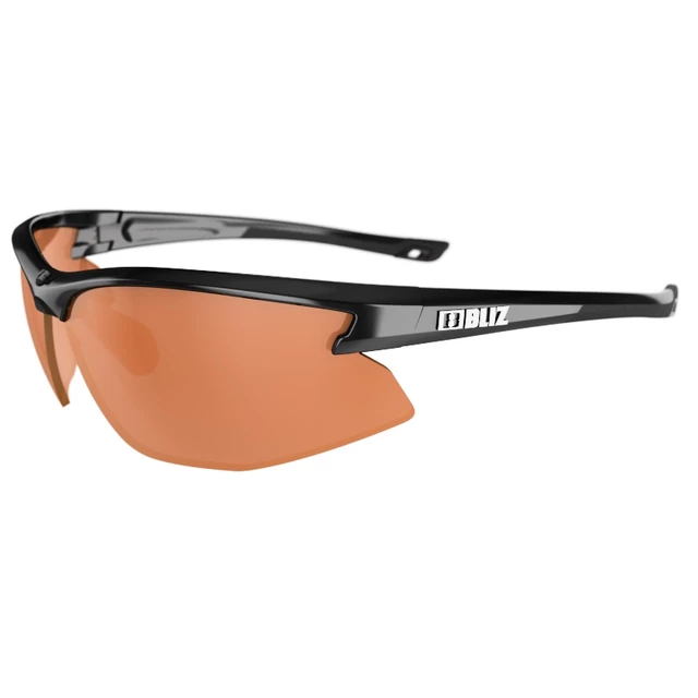 Bliz Motion sportliche Sonnenbrille - schwarz mir orangen Gläser - schwarz mir orangen Gläser