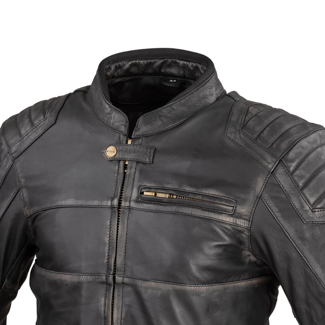 Herren Leder Motorradjacke W-TEC Suit