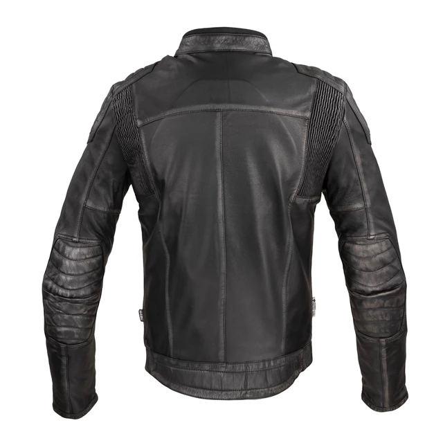 Herren Leder Motorradjacke W-TEC Suit - vintage schwarz