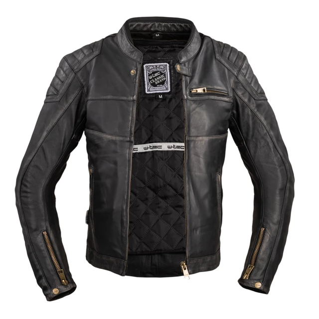 Men’s Leather Motorcycle Jacket W-TEC Suit