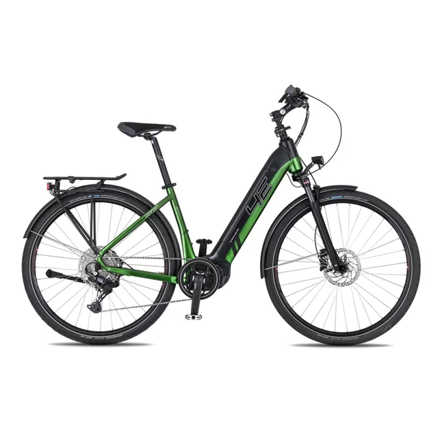 Trekingové elektrokolo 4EVER Comfort Elite 720Wh 28" - model 2025 - snake green/black, S (16", 155-165 cm) - snake green/black