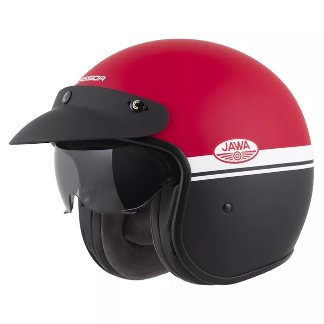 Moto přilba Cassida Oxygen Jawa OHC 2.0 červená matná/černá/bílá
