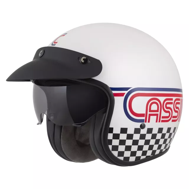 Moto přilba Cassida Oxygen Rondo 2.0 bílá perleť/červená/modrá/černá