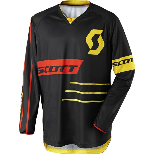 SCOTT 350 Dirt MXVII Motocross-Trikot - Black-Yellow